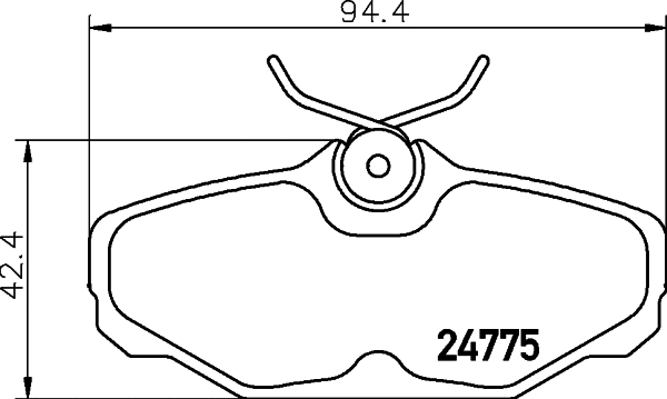 Brake Pad Set, disc brake (MDB2384)