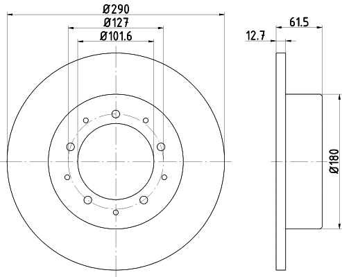 Brake Kit, disc brake (MDK0142)