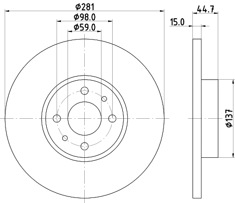 Brake Disc (MDC1255)