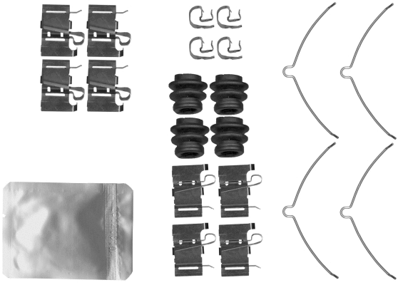 Accessory Kit, disc brake pad (MBA0001)