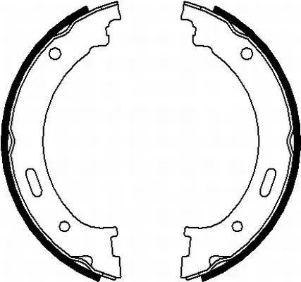 Brake Shoe Set, parking brake (MFR710)