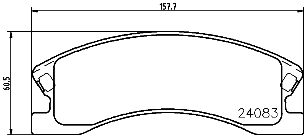 Brake Pad Set, disc brake (MDB2376)