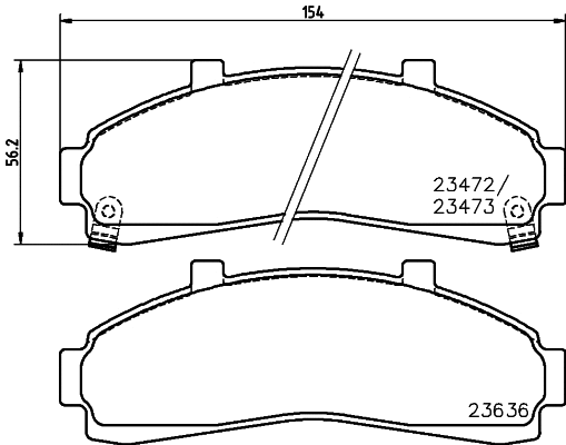 Brake Pad Set, disc brake (MDB1785)