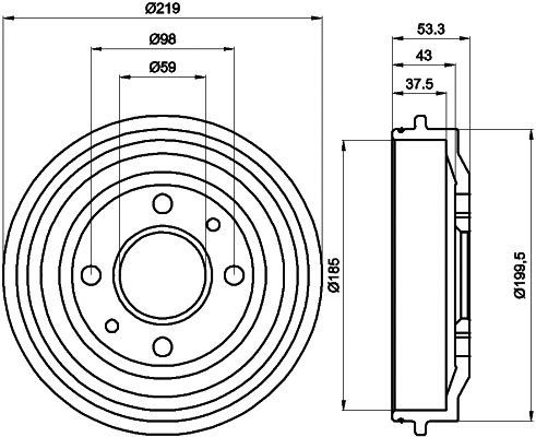 Brake Drum (MBD011)