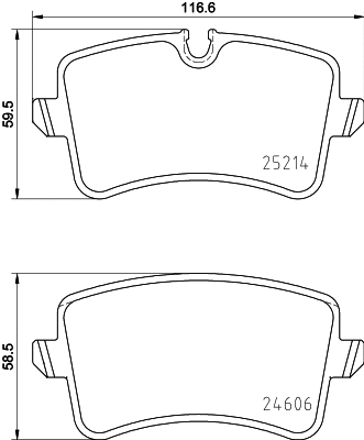 Brake Pad Set, disc brake (MDB3189)