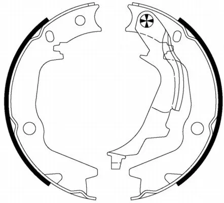Brake Shoe Set, parking brake (MFR651)