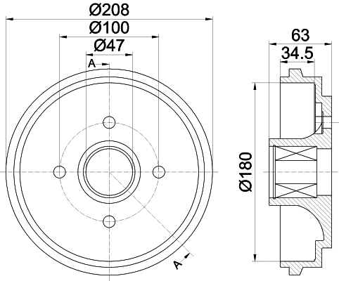 Brake Drum (MBD292)