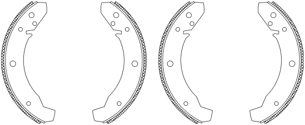 Brake Shoe Set (MSK281)