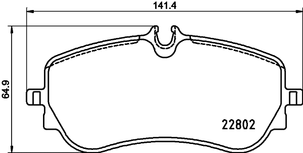 Brake Pad Set, disc brake (MDB4118)