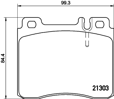 Brake Pad Set, disc brake (MDB1625)