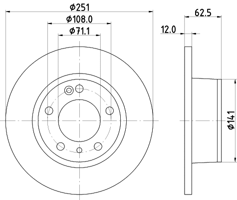 Brake Disc (MDC835)