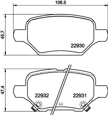 Brake Pad Set, disc brake (MDB4192)