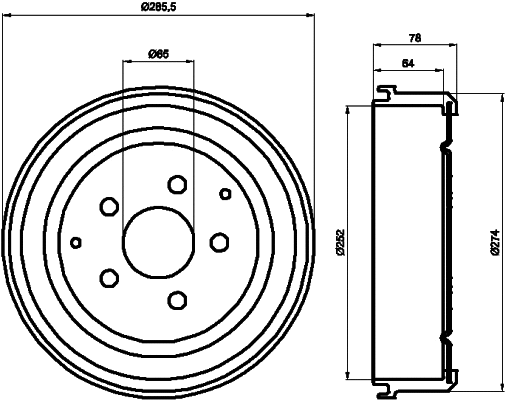 Brake Drum (MBD296)
