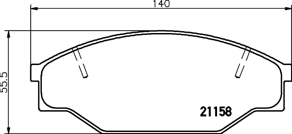 Brake Pad Set, disc brake (MDB1334)