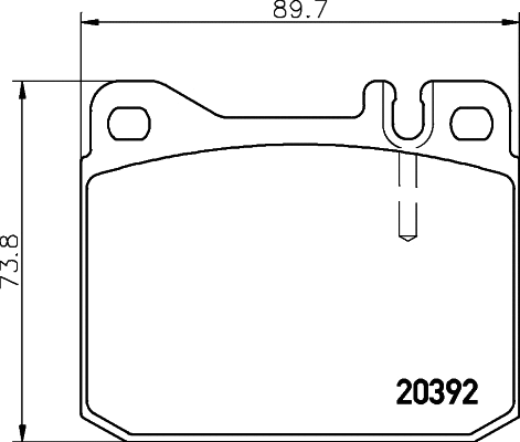 Brake Pad Set, disc brake (MDB1114)