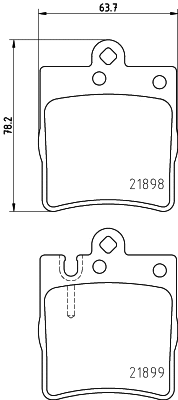 Brake Pad Set, disc brake (MDB1991)