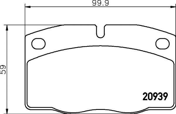 Brake Pad Set, disc brake (MDB1141)