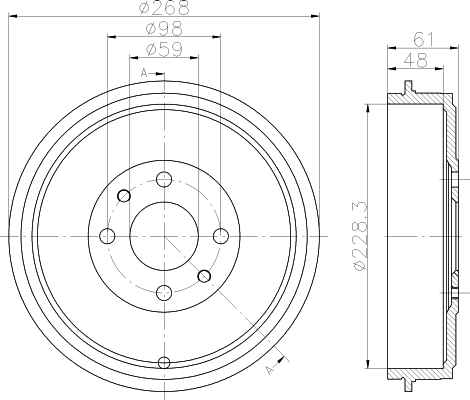 Brake Drum (MBD319)
