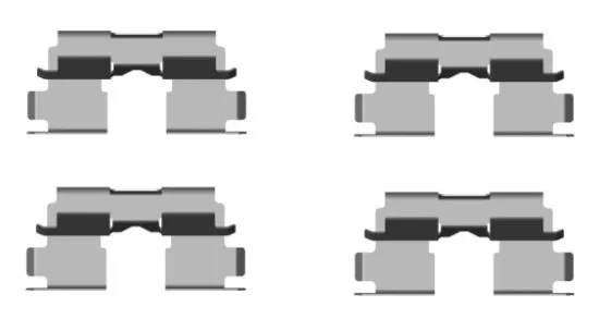 Accessory Kit, disc brake pad (MBA1662)