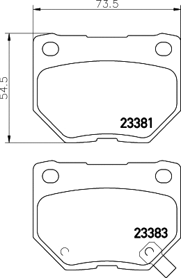 Brake Pad Set, disc brake (MDB2562)