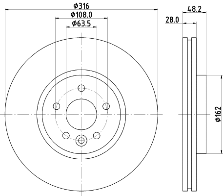 Brake Disc (MDC2853C)