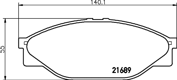 Brake Pad Set, disc brake (MDB1535)