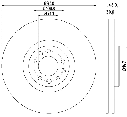Brake Disc (MDC2543)