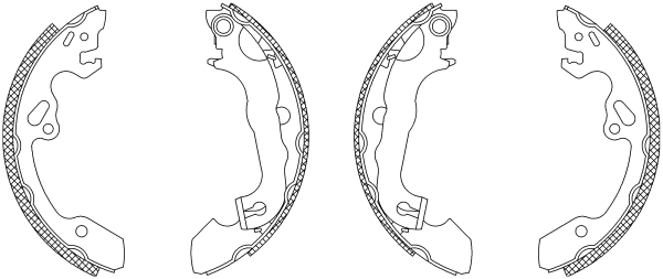 Brake Shoe Set (MSK187)