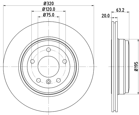 Brake Disc (MDC1660)