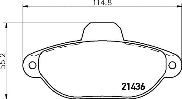Brake Pad Set, disc brake (MDB2484)