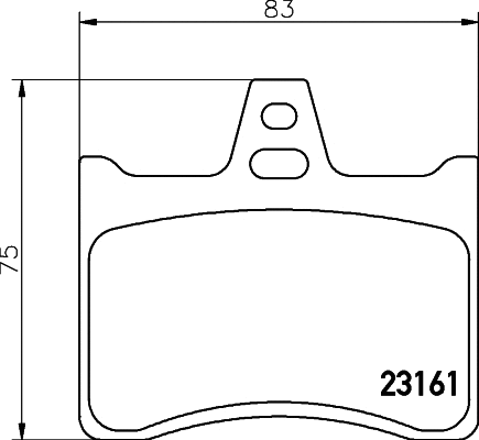 Brake Pad Set, disc brake (MDB1881)