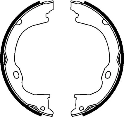 Brake Shoe Set, parking brake (MFR684)