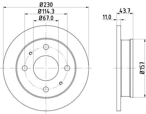 Brake Disc (MDC1460)