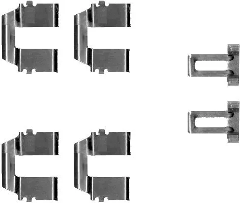 Accessory Kit, disc brake pad (MBA1233)
