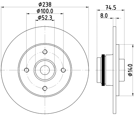 Brake Disc (MDC2266)