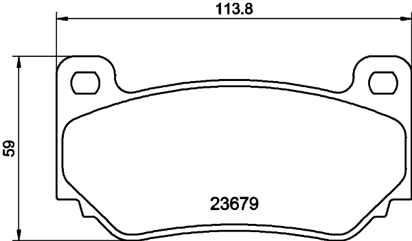 Brake Pad Set, disc brake (MDB2176)