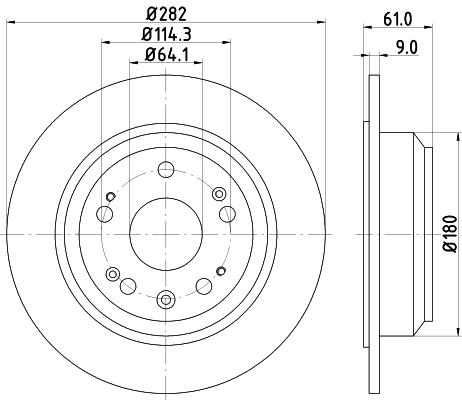 Brake Disc (MDC1858)