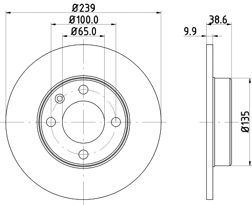 Brake Kit, disc brake (MDK0113)