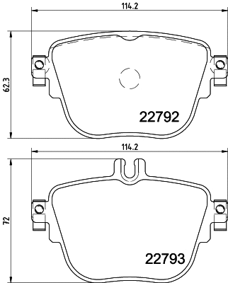 Brake Pad Set, disc brake (MDB4064)