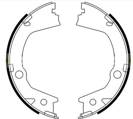 Brake Shoe Set, parking brake (MFR755)