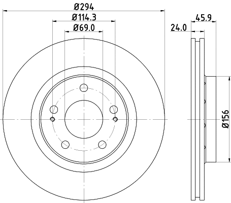 Brake Disc (MDC1385)