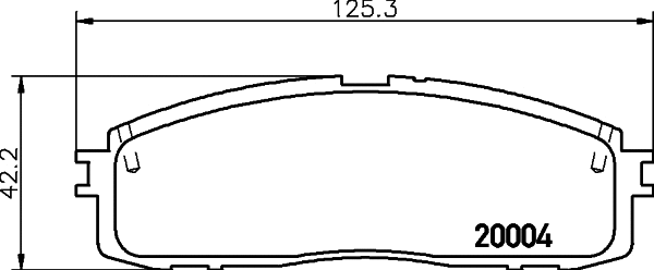Brake Pad Set, disc brake (MDB1322)
