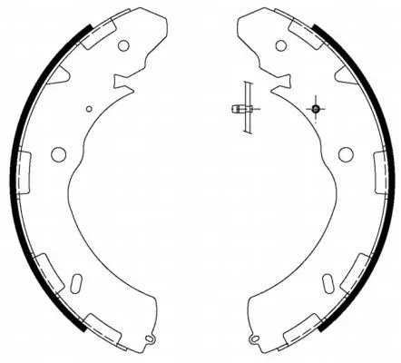 Brake Shoe Set (MFR653)
