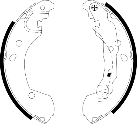 Brake Shoe Set (MFR535)