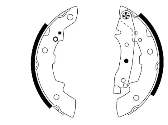 Brake Shoe Set (MFR196)