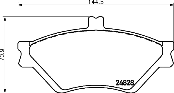 Brake Pad Set, disc brake (MDB2137)