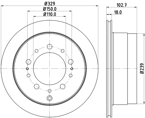 Brake Disc (MDC1871)