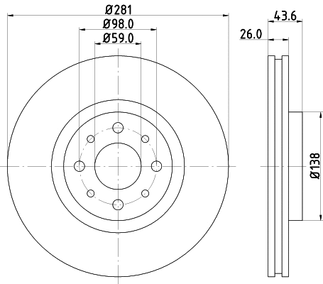 Brake Disc (MDC1592)