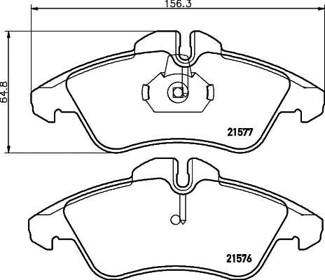 Brake Pad Set, disc brake (MDB1739)