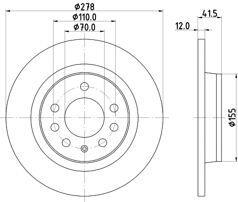 Brake Disc (MDC2633)